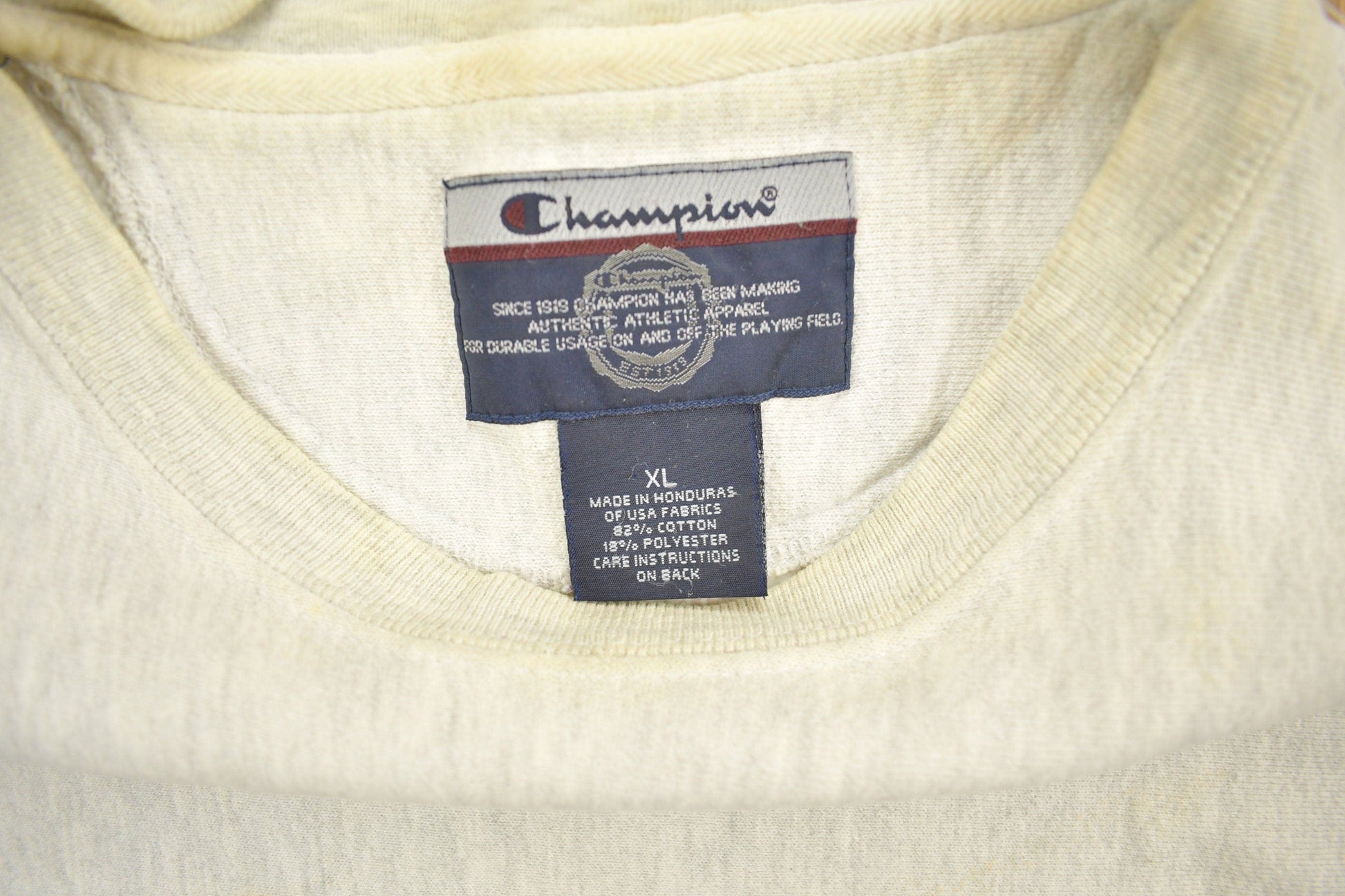 Vintage 1990s Champion Brown University Graphic Crewneck Men's XL from propervintagecanada