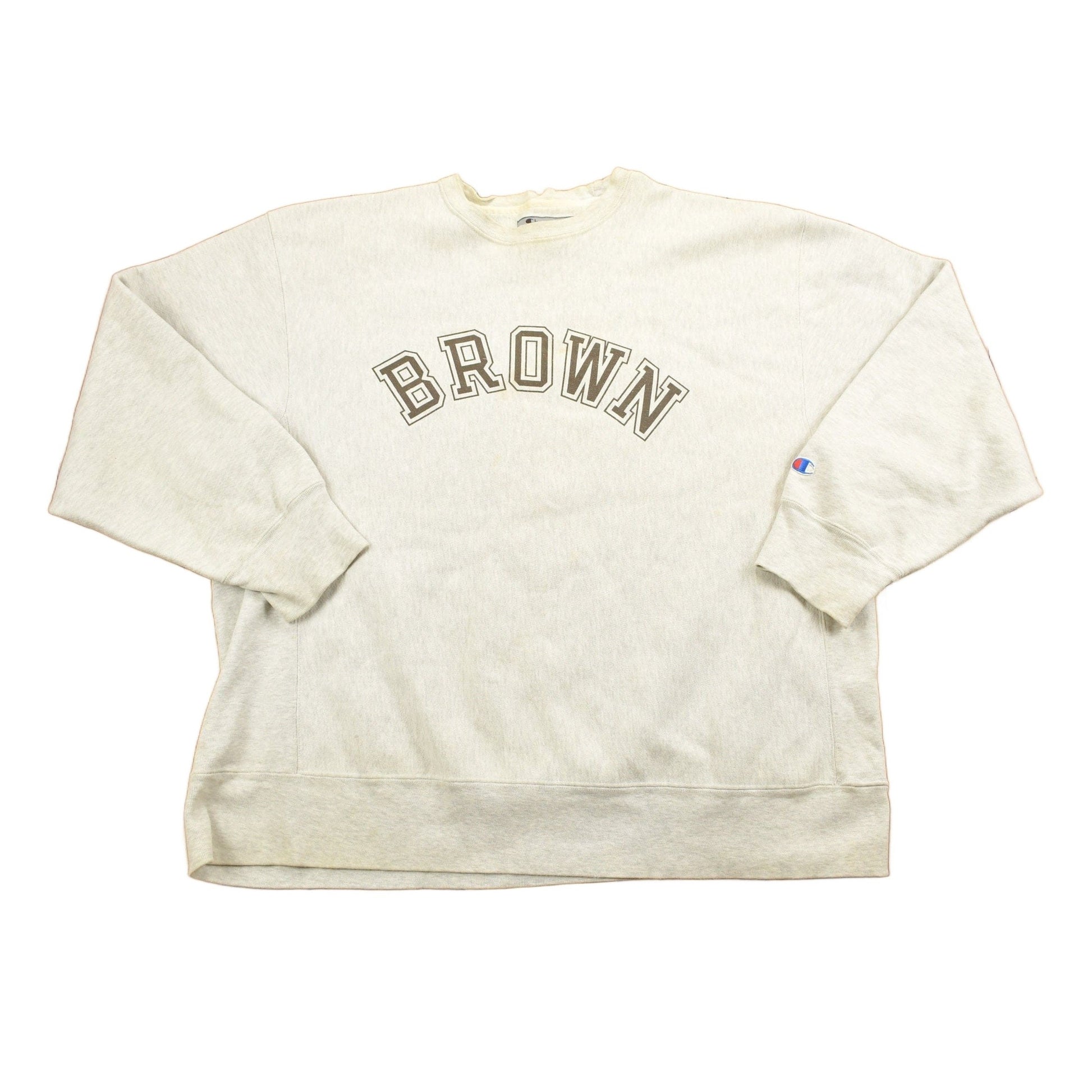 Vintage 1990s Champion Brown University Graphic Crewneck Men's XL from propervintagecanada