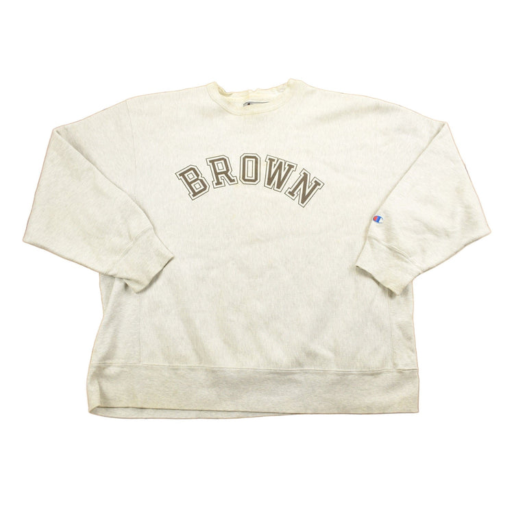 Vintage 1990s Champion Brown University Graphic Crewneck Men's XL from propervintagecanada