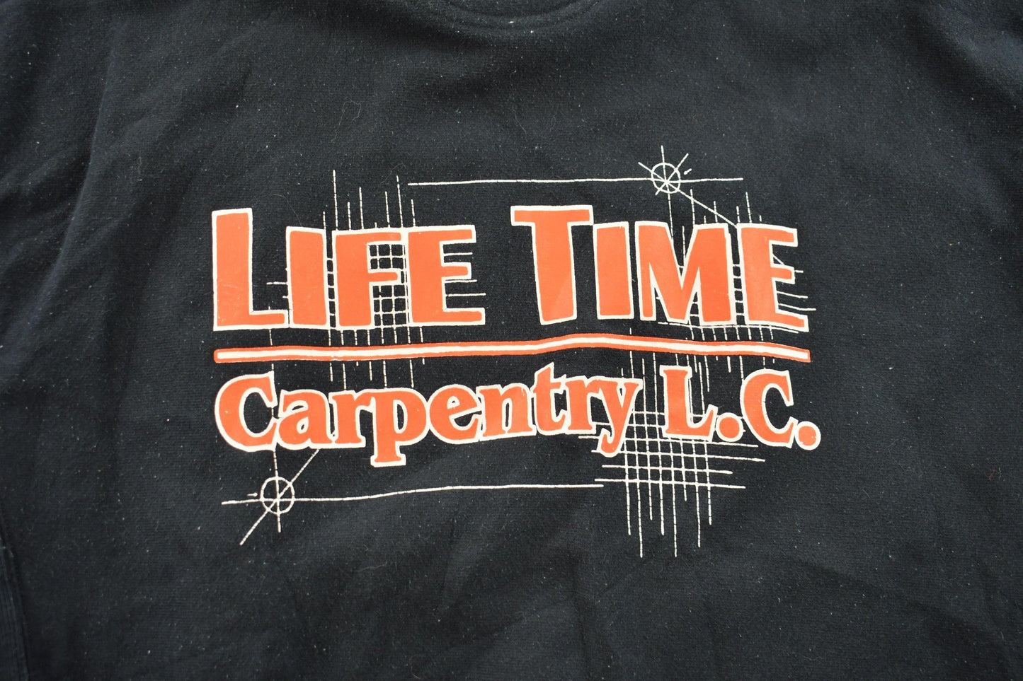 Vintage 1990s Champion Carpentry Hoodie Men's Large from propervintagecanada