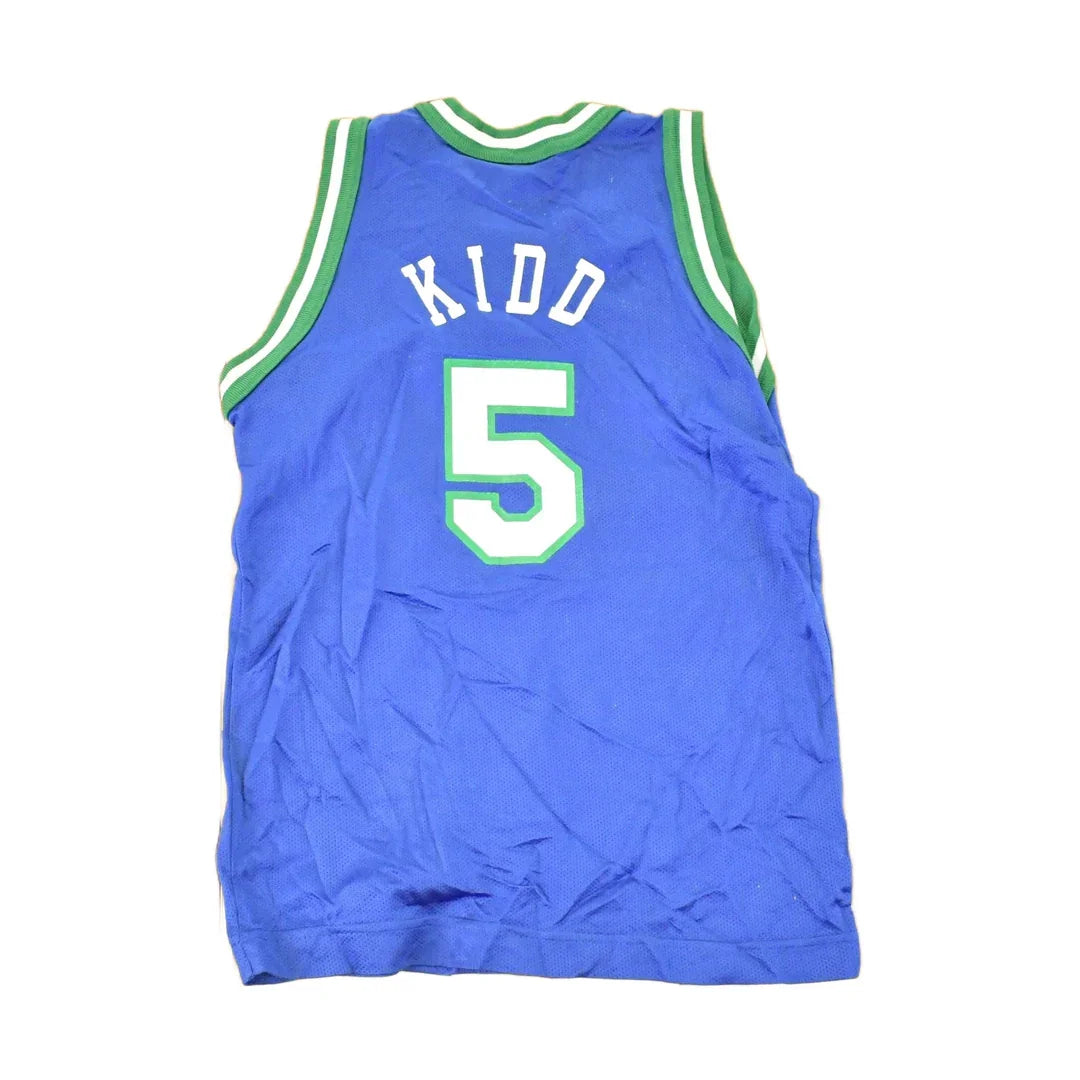 Vintage 1990s Champion Dallas Mavericks Jason Kidd NBA Jersey Youth L Men's Large from propervintagecanada