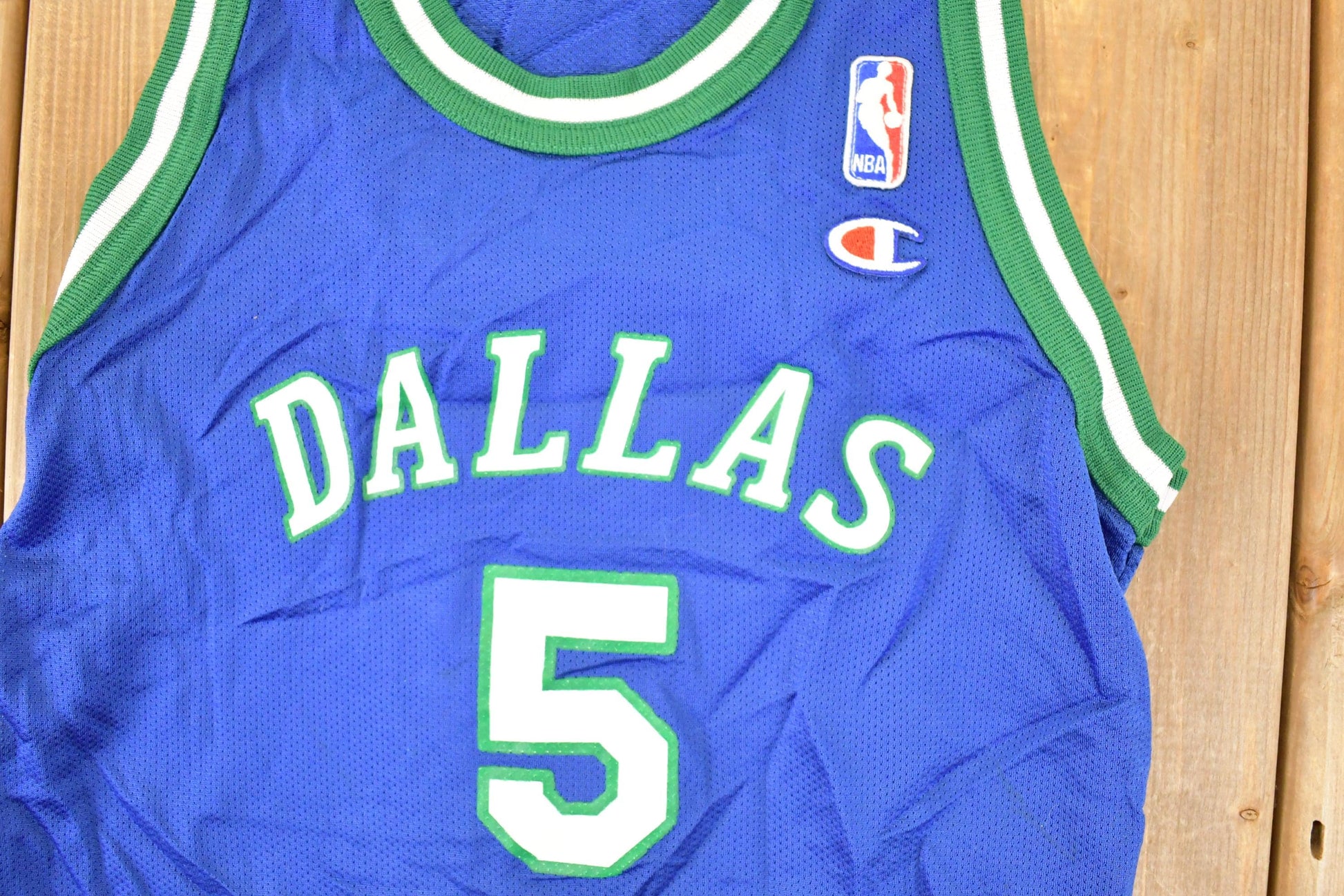 Vintage 1990s Champion Dallas Mavericks Jason Kidd NBA Jersey Youth L Men's Large from propervintagecanada
