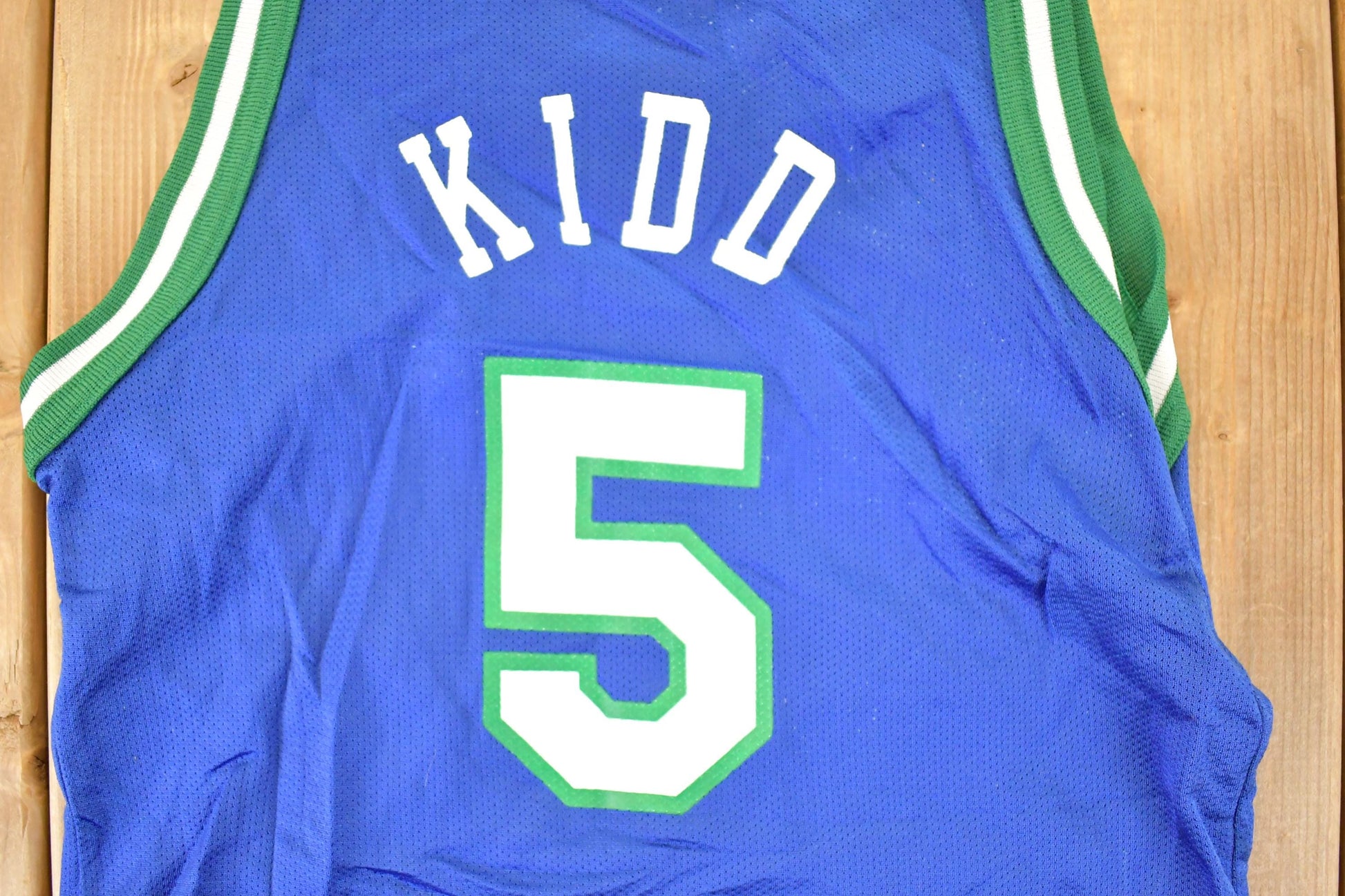 Vintage 1990s Champion Dallas Mavericks Jason Kidd NBA Jersey Youth L Men's Large from propervintagecanada