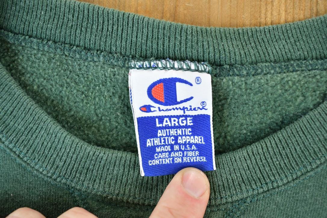 Vintage 1990s Champion Dealer Network Sweatshirt Men's Large from propervintagecanada