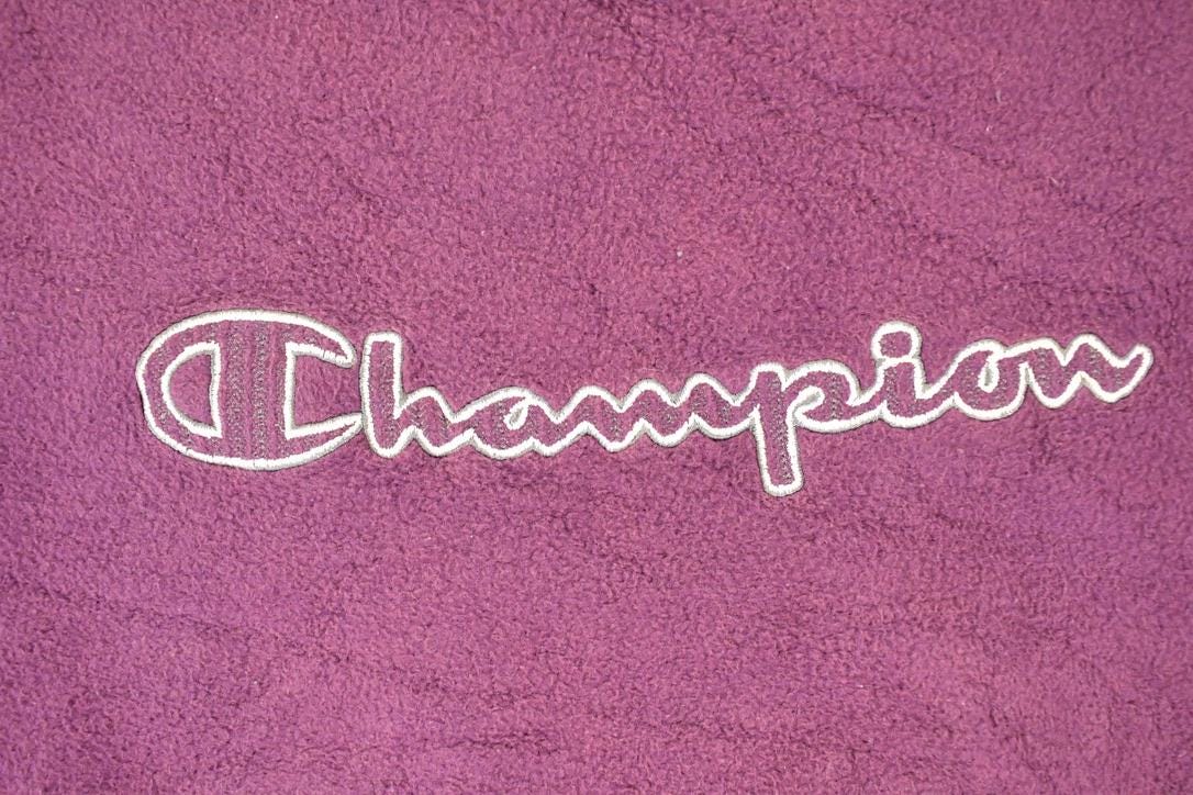 Vintage 1990s Champion Fleece Sweatshirt Men's L from propervintagecanada