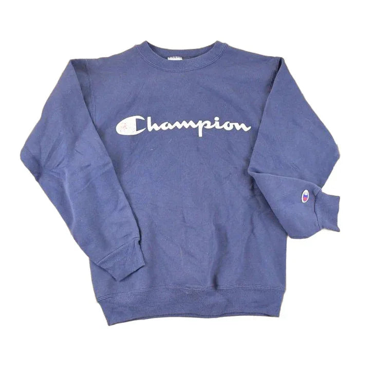 Vintage 1990s Champion Graphic Print Crewneck Sweatshirt Youth L from propervintagecanada