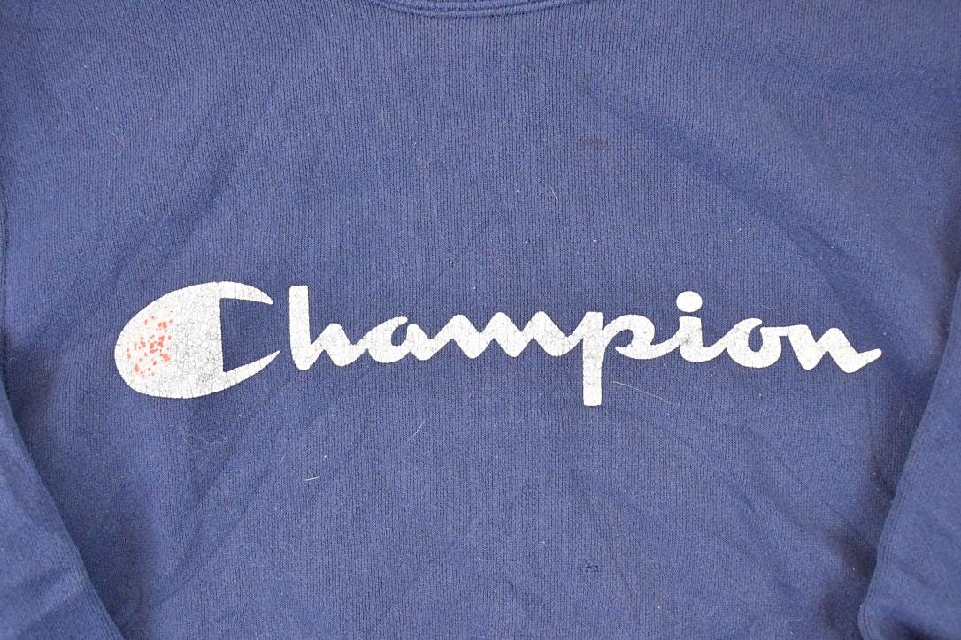 Vintage 1990s Champion Graphic Print Crewneck Sweatshirt Youth L from propervintagecanada