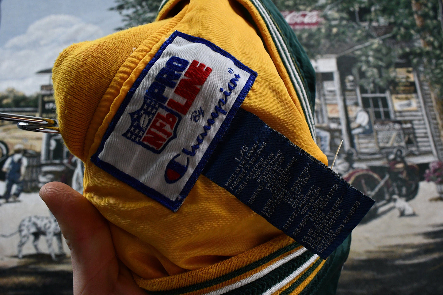 Vintage 1990s Champion Green Bay Packers Champion Pullover Windbreaker Men's Large