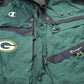 Vintage 1990s Champion Green Bay Packers NFL Windbreaker Jacket Men's 2XL from propervintagecanada