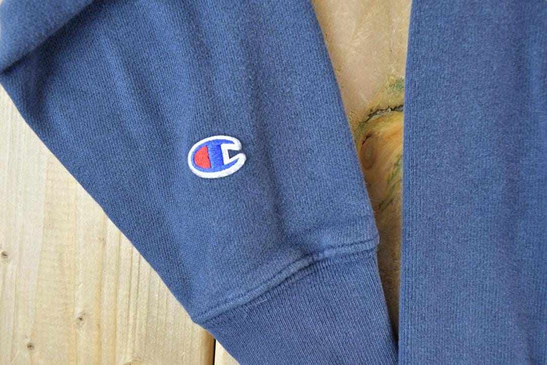 Vintage 1990s Champion Ithaca College Hoodie Sweatshirt Men's Large from propervintagecanada