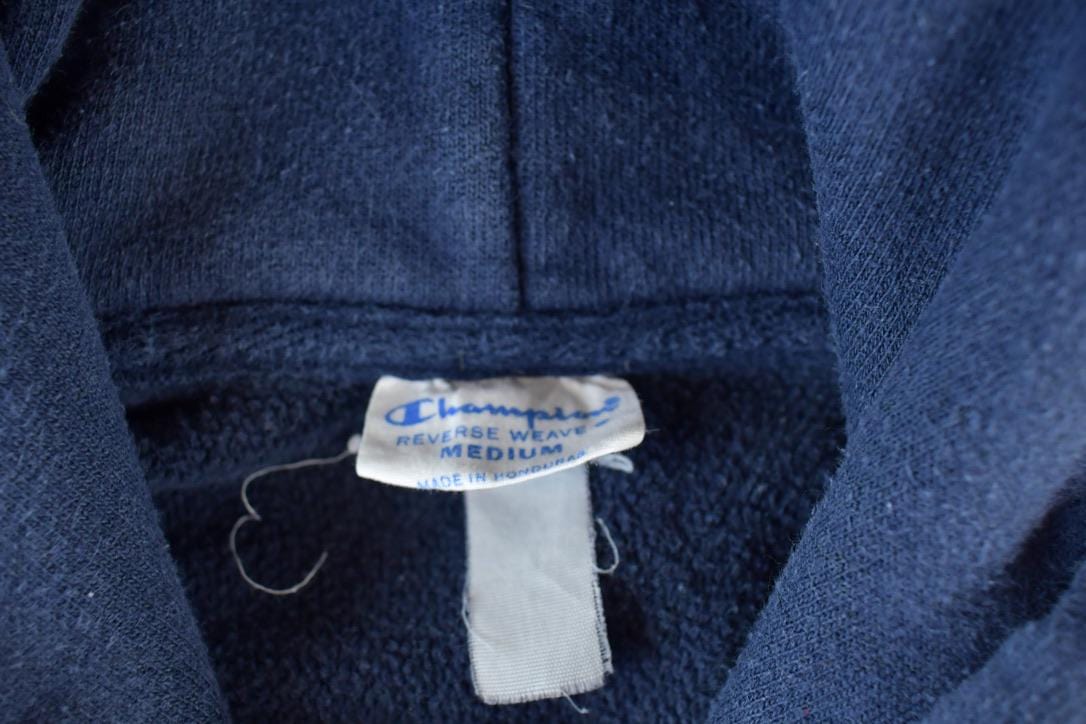 Vintage 1990s Champion Ithaca College Hoodie Sweatshirt Men's Large from propervintagecanada