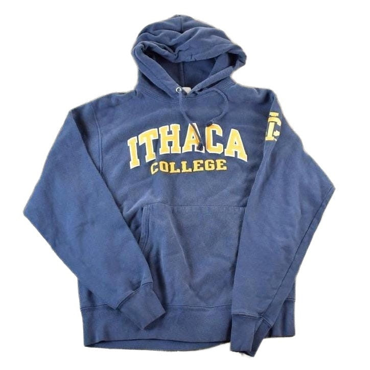 Vintage 1990s Champion Ithaca College Hoodie Sweatshirt Men's Large from propervintagecanada