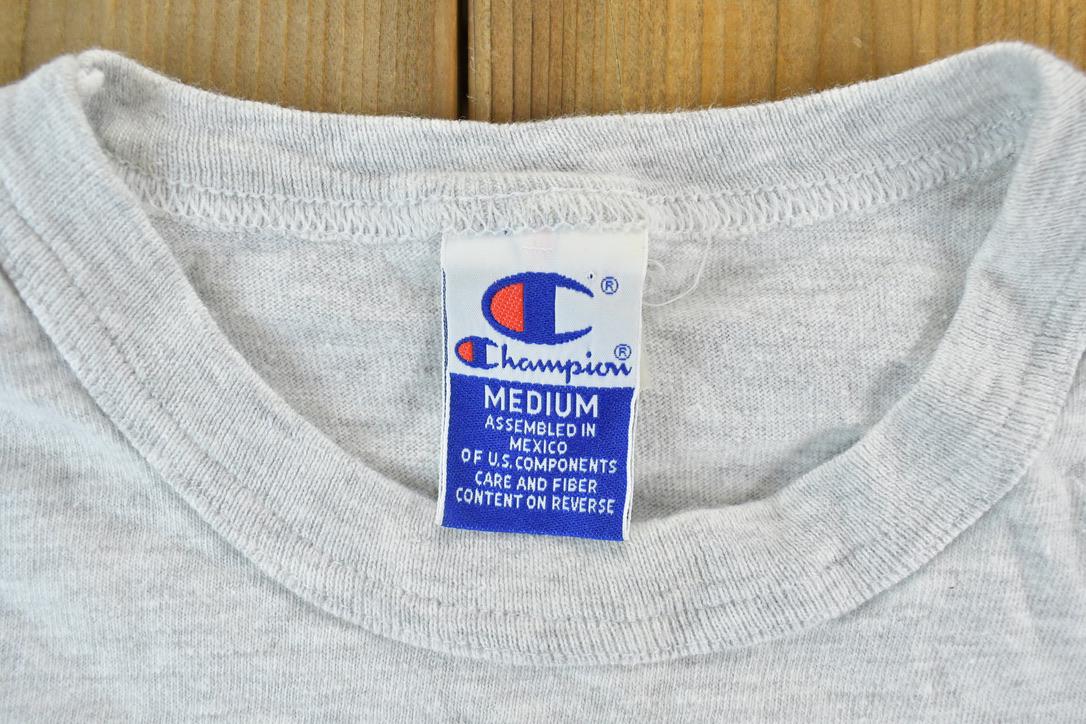 Vintage 1990s Champion Kansas Heavyweight University Collegiate T-Shirt Men's Medium from propervintagecanada