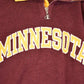 Vintage 1990s Champion Minnesota Quarter Zip Fleece Collegiate Sweater Men's XL / 90s Winter Sweatshirt / Sportswear Warm Up from propervintagecanada