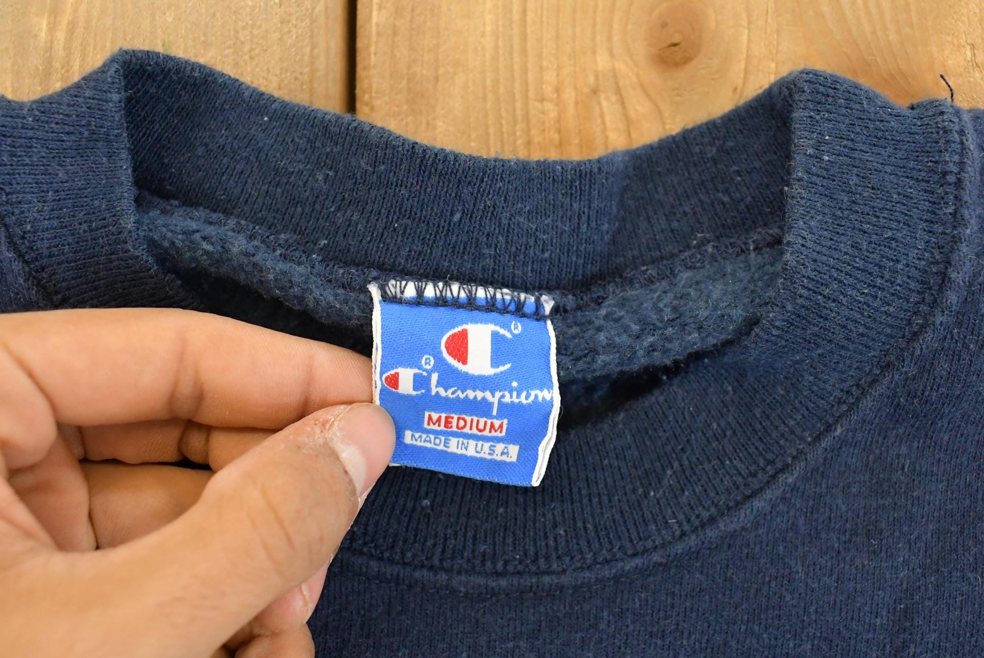 Vintage 1990s Champion Notre Dame University Collegiate Crewneck Sweatshirt Men's Medium from propervintagecanada