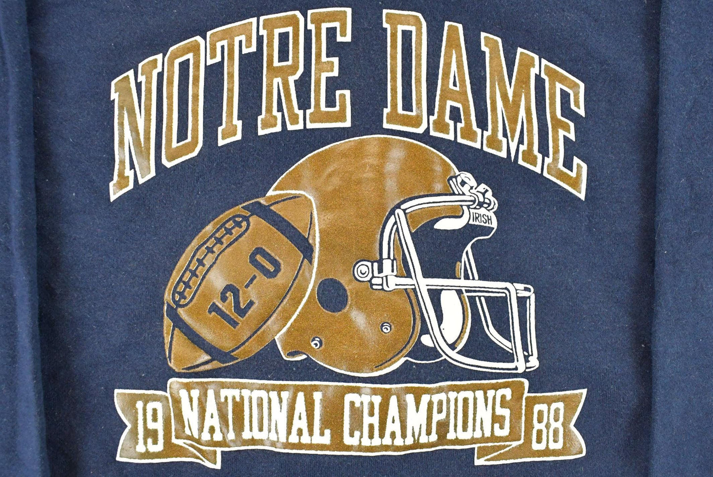Vintage 1990s Champion Notre Dame University Collegiate Crewneck Sweatshirt Men's Medium from propervintagecanada