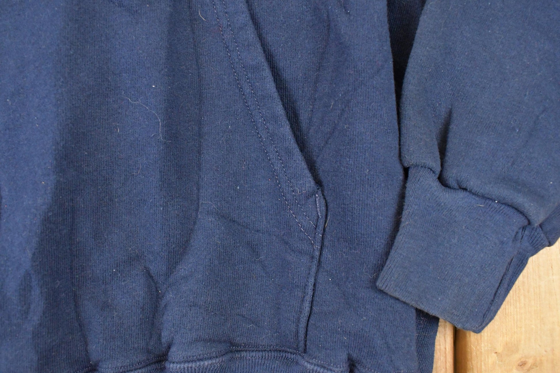 Vintage 1990s Champion Notre Dame University Quarter Zip Hoodie Sweater Men's M from propervintagecanada