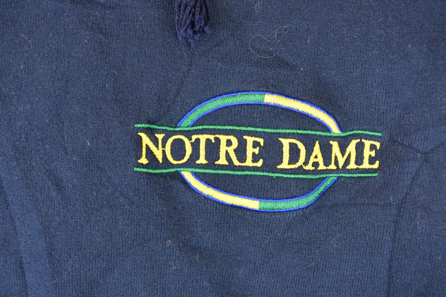 Vintage 1990s Champion Notre Dame University Quarter Zip Hoodie Sweater Men's M from propervintagecanada