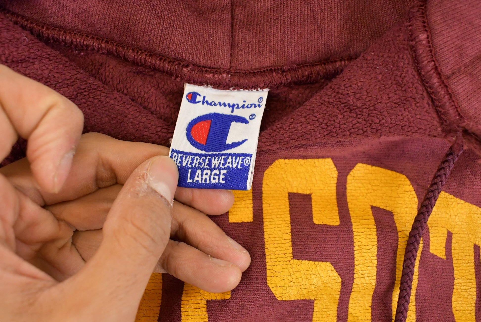 Vintage 1990s Champion Premium Reverse Weave University of Minnesota Hoodie Men's Large from propervintagecanada