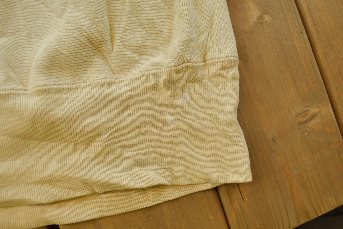 Vintage 1990s Champion Reverse Weave Beige Blank Sweatshirt Men's M / Made in USA / 90s Streetwear / Basic Layering Essential from propervintagecanada