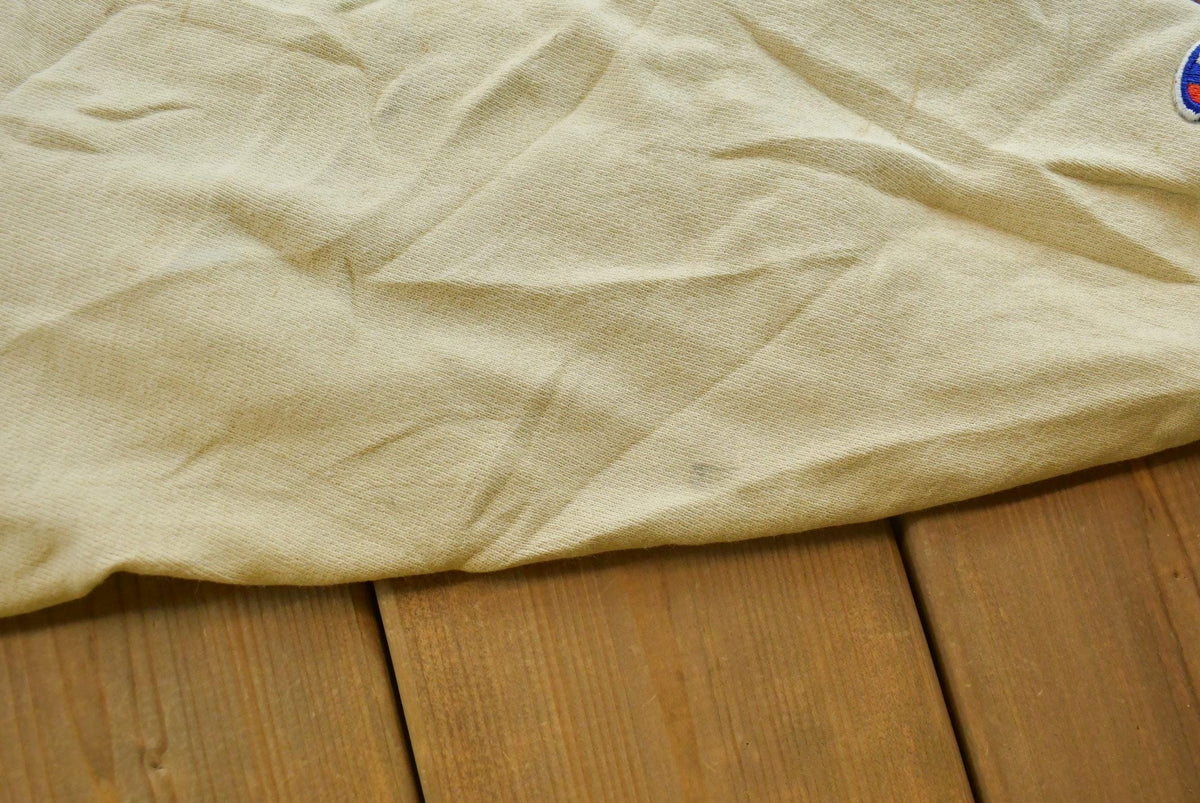 Vintage 1990s Champion Reverse Weave Beige Blank Sweatshirt Men's M / Made in USA / 90s Streetwear / Basic Layering Essential from propervintagecanada