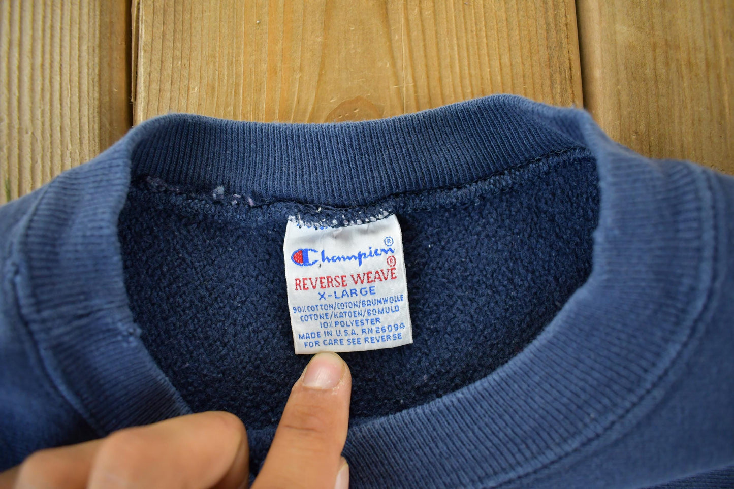 Vintage 1990s Champion Reverse Weave Crewneck Men's XL from propervintagecanada