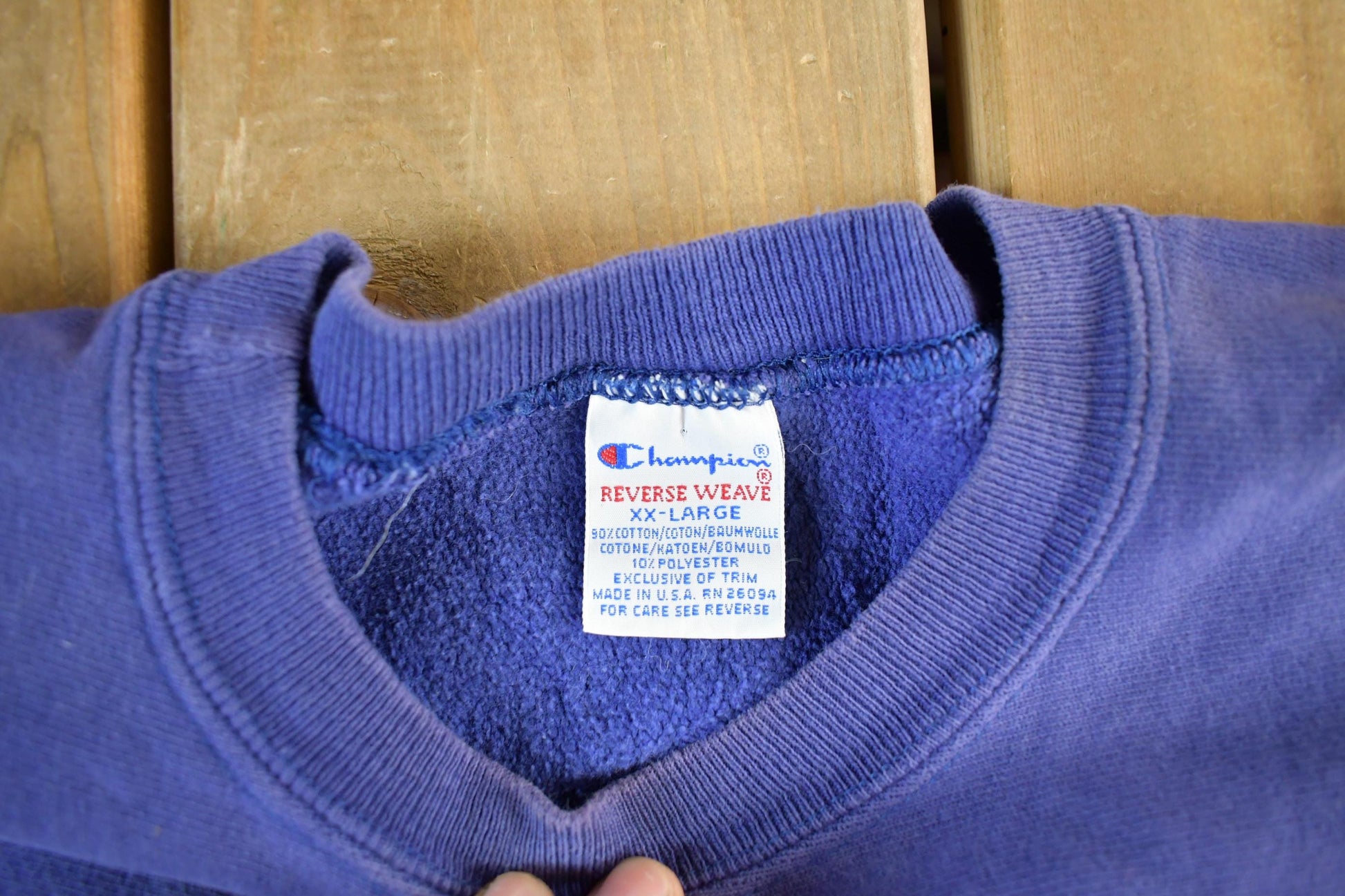 Vintage 1990s Champion Reverse Weave Crewneck Sweatshirt Men's 2XL from propervintagecanada