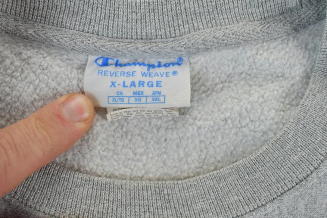 Vintage 1990s Champion Reverse Weave Crewneck Sweatshirt Men's XL from propervintagecanada