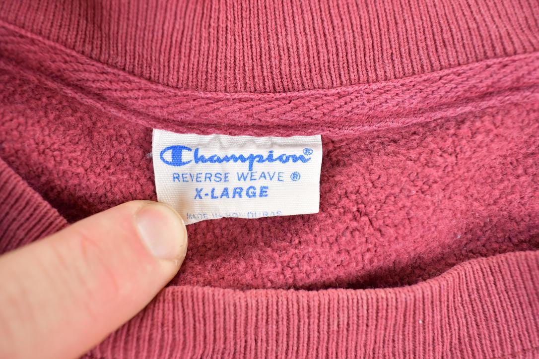 Vintage 1990s Champion Reverse Weave Crewneck Sweatshirt Men's XL from propervintagecanada
