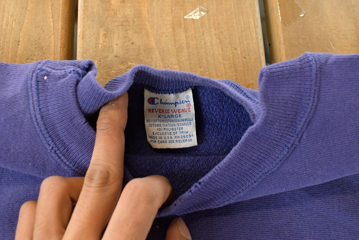 Vintage 1990s Champion Reverse Weave Crewneck Sweatshirt Men's XL from propervintagecanada