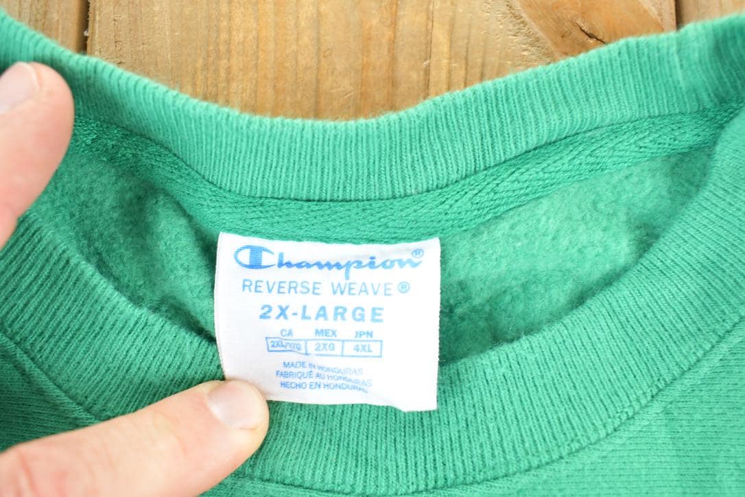 Vintage 1990s Champion Reverse Weave Cross Grain Heavyweight Crewneck Sweatshirt Men's 2XL from propervintagecanada