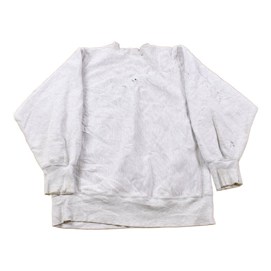 Vintage 1990s Champion Reverse Weave Distressed John Carroll Sweatshirt Men's Large from propervintagecanada