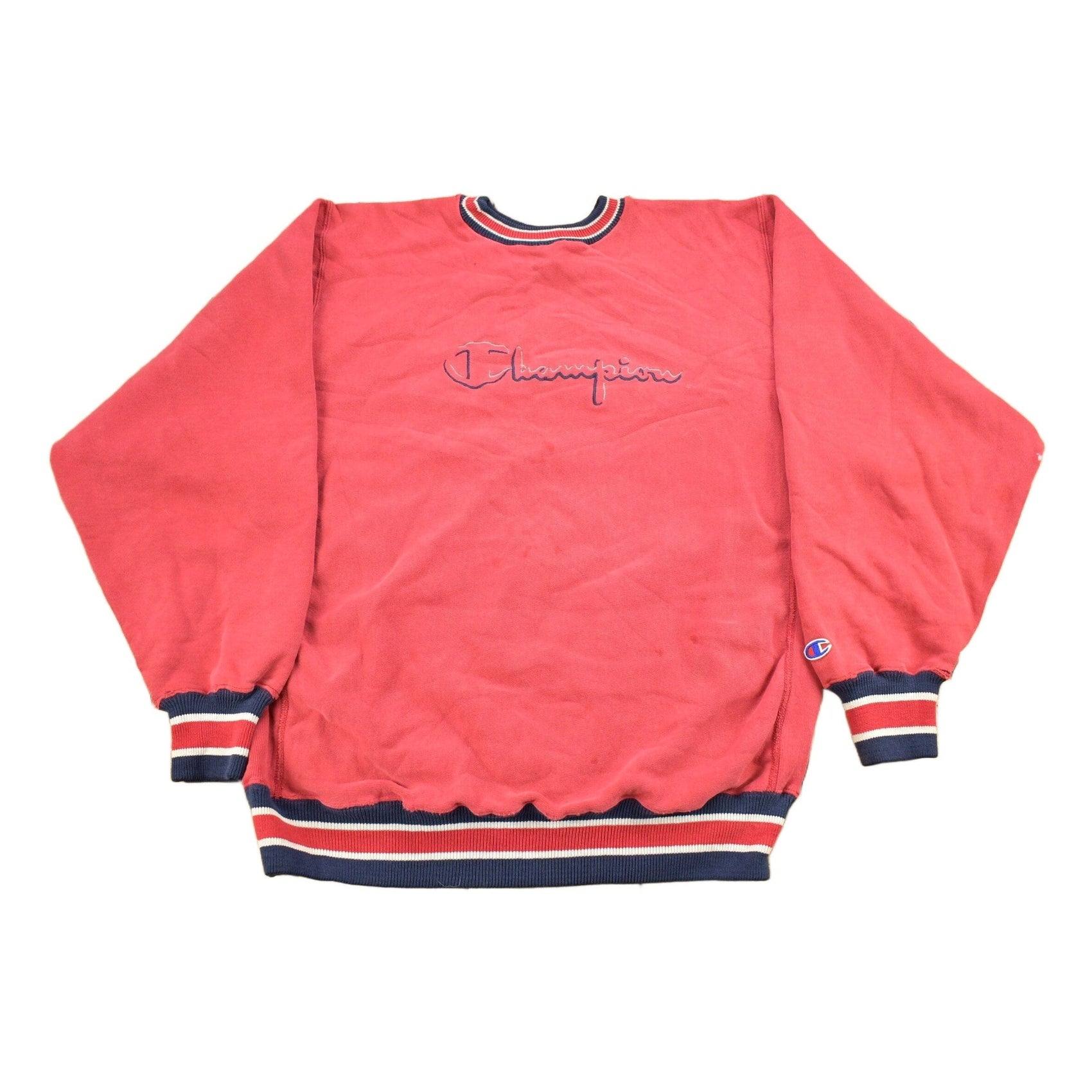 Vintage 1990s Champion Reverse Weave Embroidered Logo Crewneck Sweatshirt Men's Large from propervintagecanada