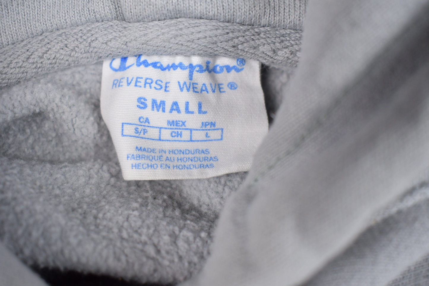 Vintage 1990s Champion Reverse Weave Hooded Sweatshirt Men's Small from propervintagecanada