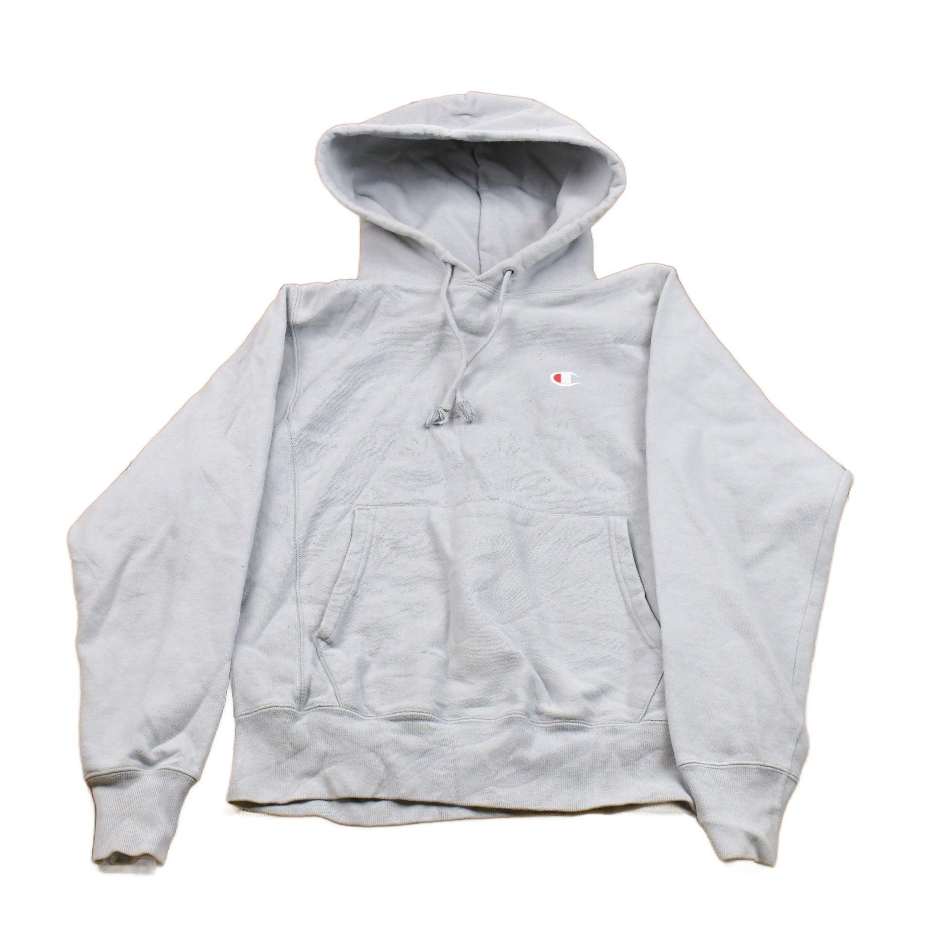 Vintage 1990s Champion Reverse Weave Hooded Sweatshirt Men's Small from propervintagecanada