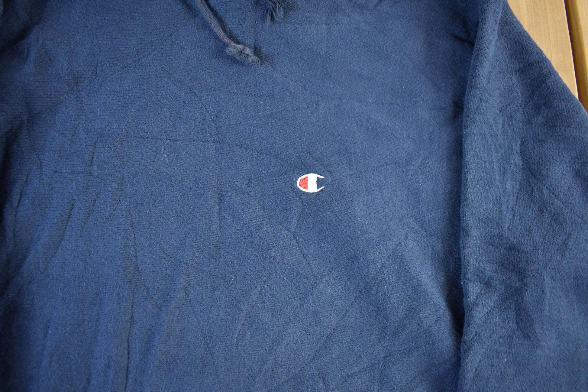 Vintage 1990s Champion Reverse Weave Hoodie Sweatshirt Men's XL from propervintagecanada