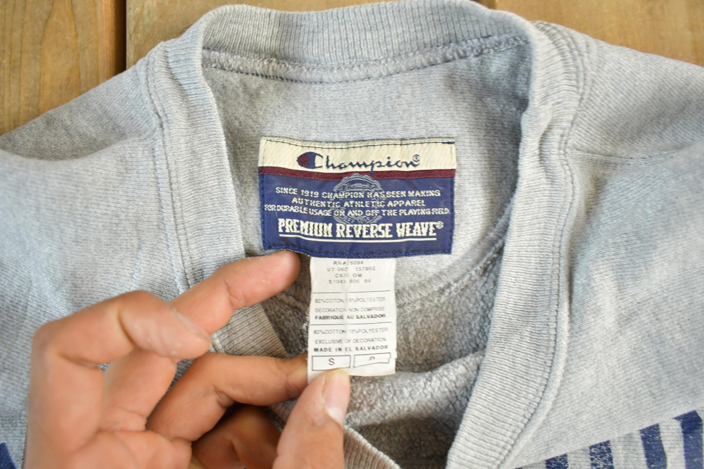 Vintage 1990s Champion Reverse Weave Middlebury Crewneck Sweatshirt Men's Small from propervintagecanada