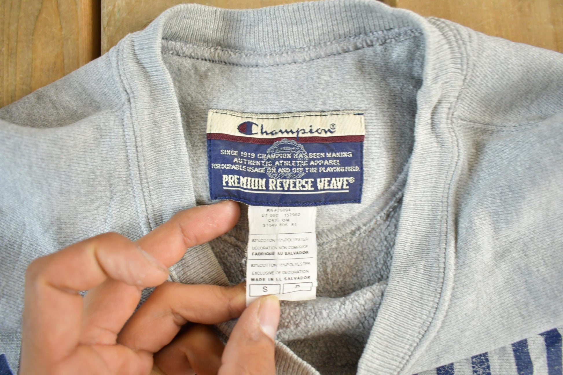 Vintage 1990s Champion Reverse Weave Middlebury Crewneck Sweatshirt Men's Small from propervintagecanada