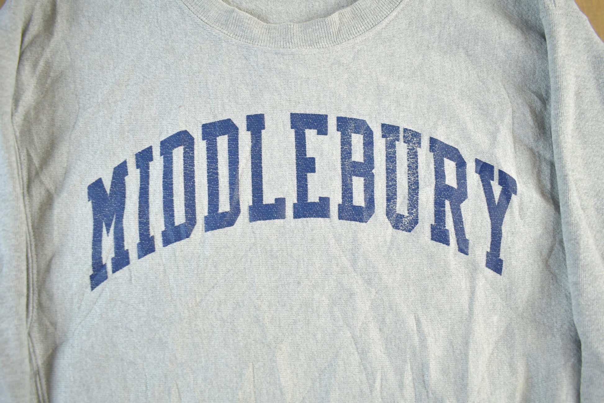 Vintage 1990s Champion Reverse Weave Middlebury Crewneck Sweatshirt Men's Small from propervintagecanada