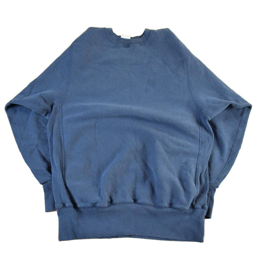 Vintage 1990s Champion Reverse Weave Navy Crewneck Sweatshirt Men's XL from propervintagecanada