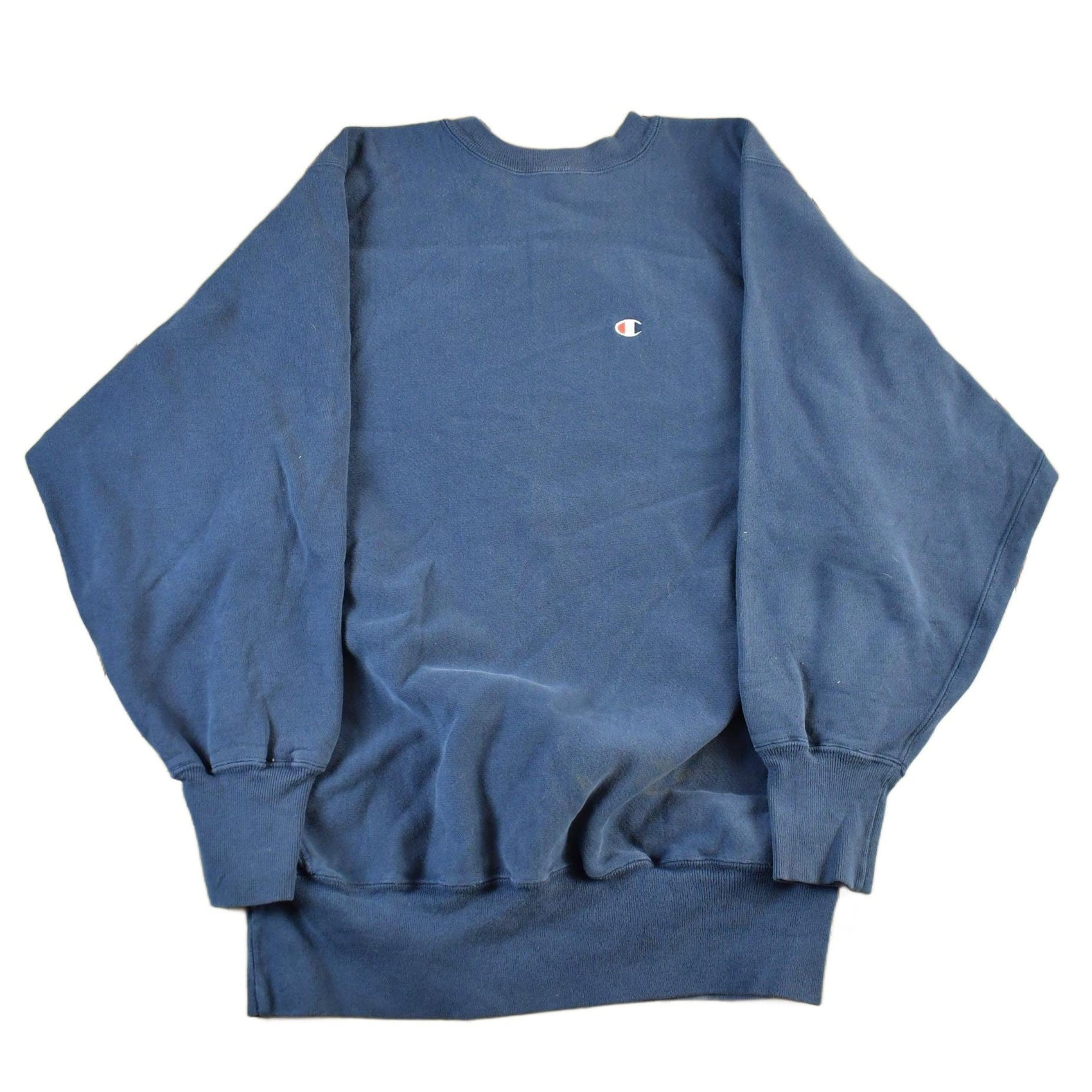 Vintage 1990s Champion Reverse Weave Navy Crewneck Sweatshirt Men's XL from propervintagecanada