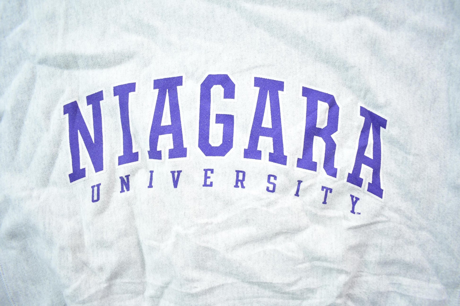 Vintage 1990s Champion Reverse Weave Niagara University Collegiate Crewneck Men's Large from propervintagecanada