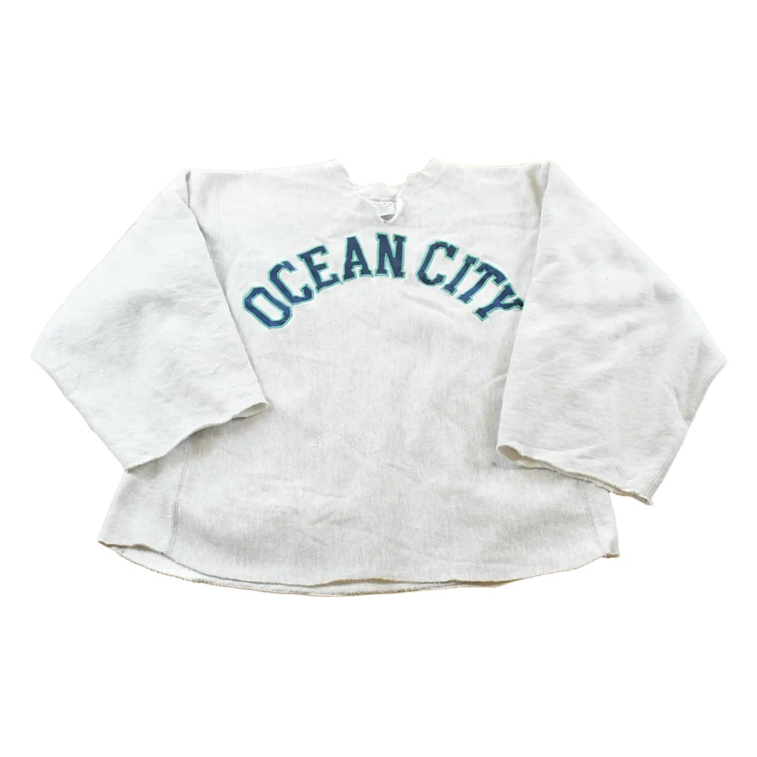 Vintage 1990s Champion Reverse Weave Ocean City New Jersey Maryland Crewneck Sweatshirt Men's M from propervintagecanada