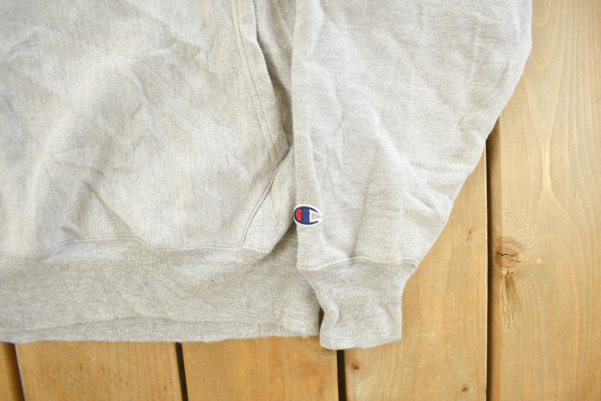Vintage 1990s Champion Reverse Weave Patriot Track & Field Hoodie Sweatshirt Men's Small from propervintagecanada