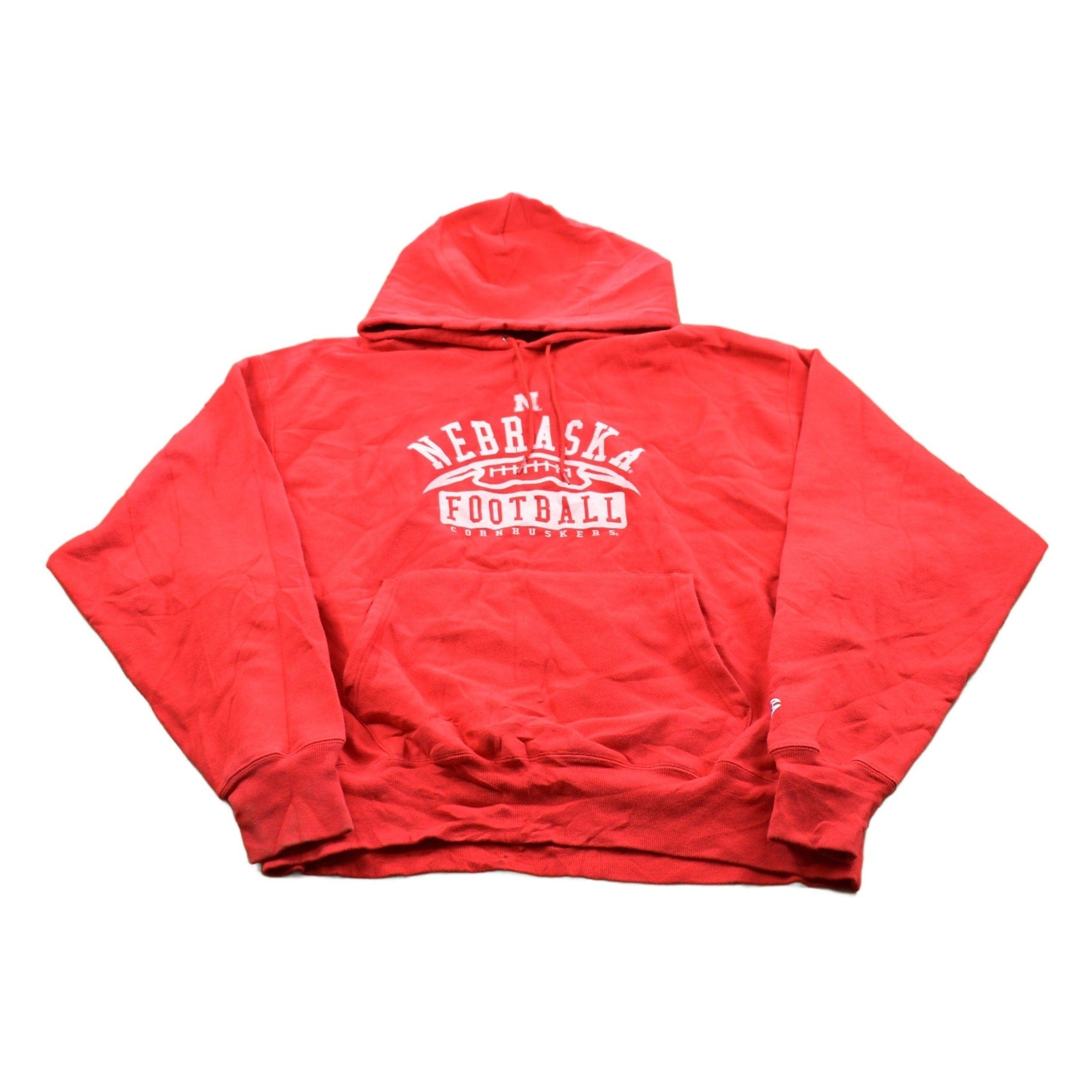 Vintage 1990s Champion Reverse Weave University Of Nebraska Cornhuskers Collegiate Hoodie Men's XL