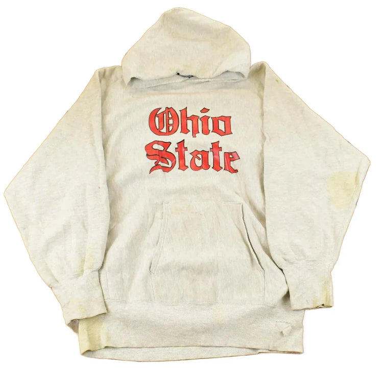 Vintage 1990s Champion Reverse Weave University of Ohio State Buckeyes Collegiate Hoodie Men's XL from propervintagecanada