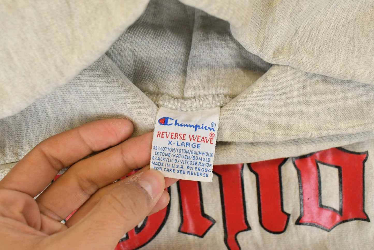 Vintage 1990s Champion Reverse Weave University of Ohio State Buckeyes Collegiate Hoodie Men's XL from propervintagecanada