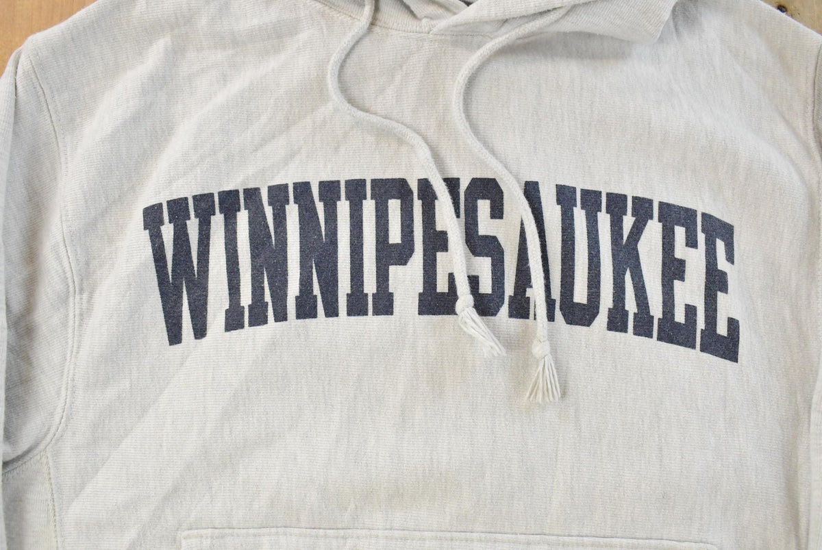 Vintage 1990s Champion Reverse Weave Winnipesaukee Hoodie Sweatshirt Men's S from propervintagecanada