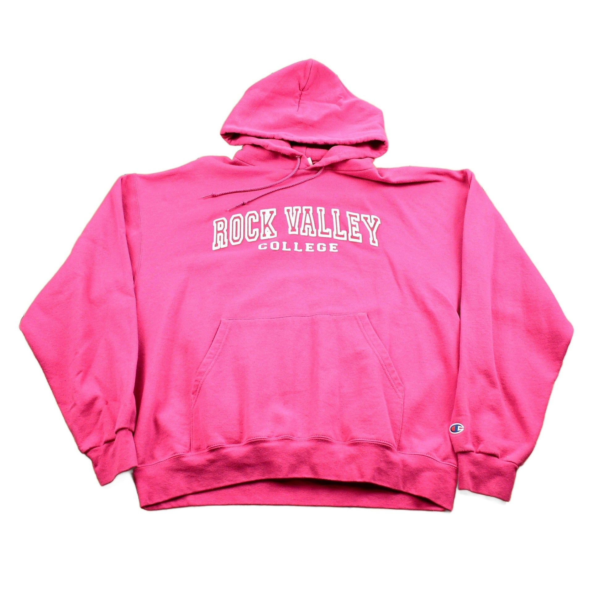 Vintage 1990s Champion Rock Valley College Hoodie Men's XL from propervintagecanada