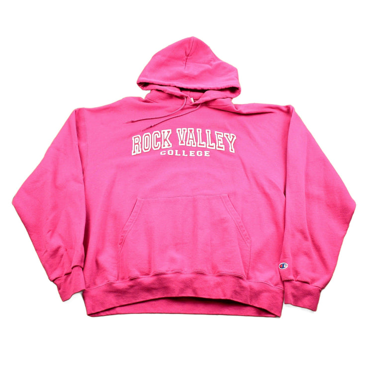 Vintage 1990s Champion Rock Valley College Hoodie Men's XL from propervintagecanada